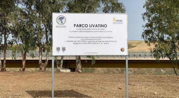 Inaugurato Parco alla memoria del giudice Livatino lungo la statale 640