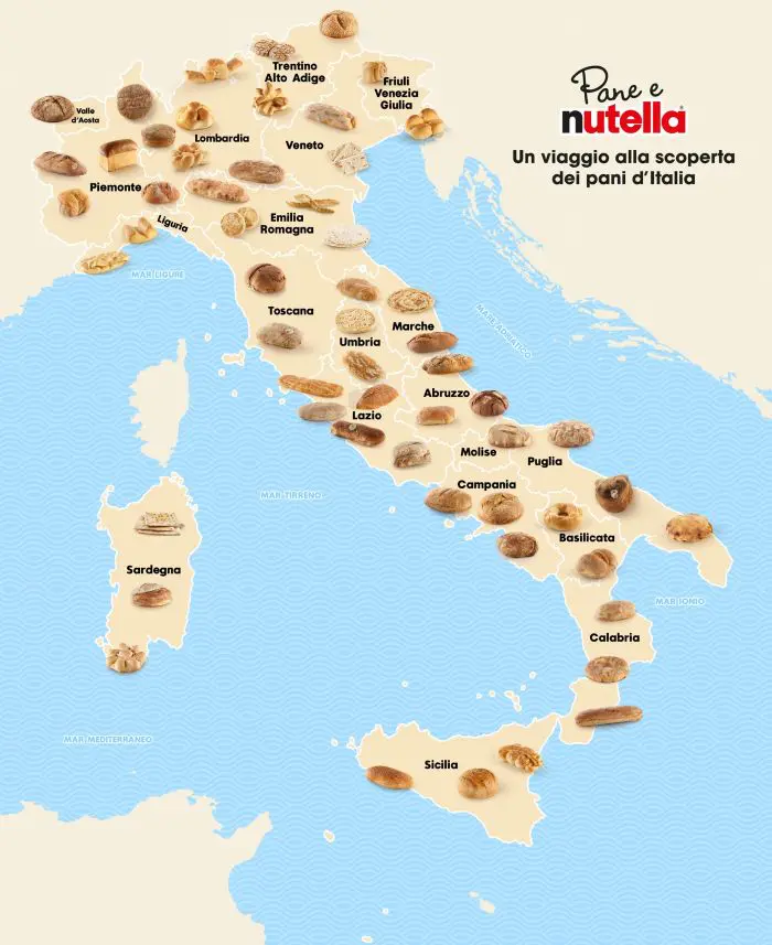 Nutella, al via l’iniziativa “Candida il pane della tua regione”