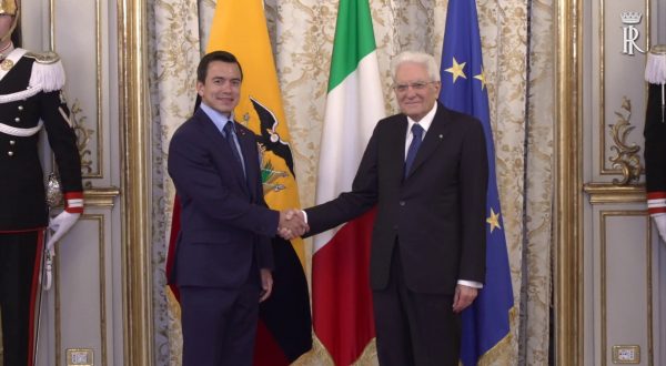 Mattarella riceve il Presidente dell’Ecuador