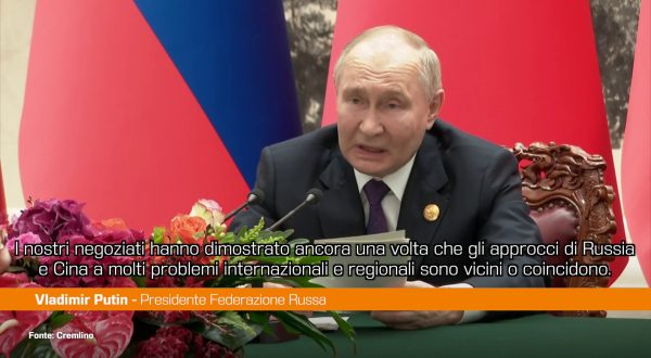 Putin “Da Russia e Cina impegno per un ordine mondiale multipolare”