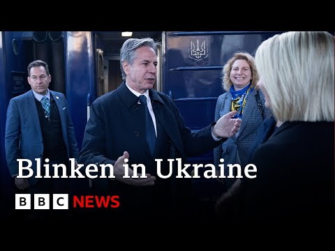 Antony Blinken arrives in Ukraine as Russian offensive mounts | BBC News