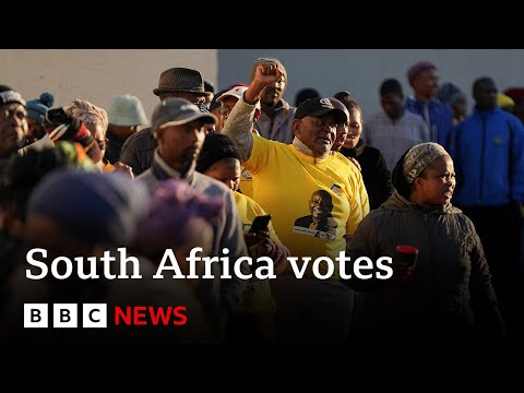 South Africans vote in closest election in 30 years | BBC News