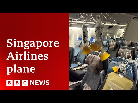 Singapore Airlines plane dropped 178ft in five seconds, report shows | BBC News