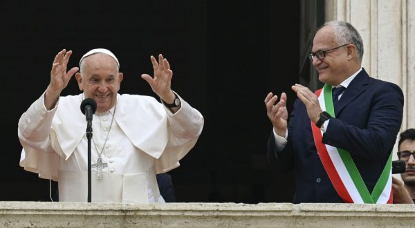 Papa Francesco in visita al Campidoglio