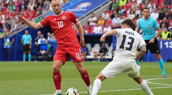 Eriksen non basta, Slovenia ferma Danimarca 1-1