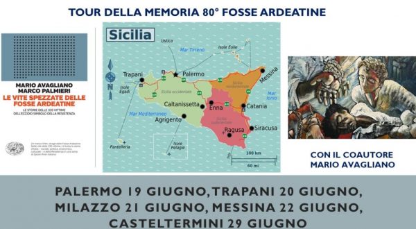 Il libro “Le vite spezzate delle Fosse Ardeatine” fa tappa in Sicilia