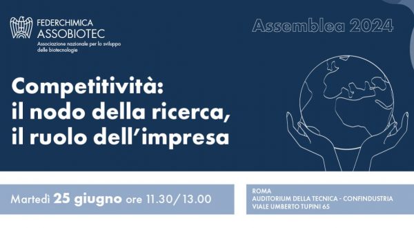 Competitività e ricerca, il 25 giugno l’Assemblea Assobiotec