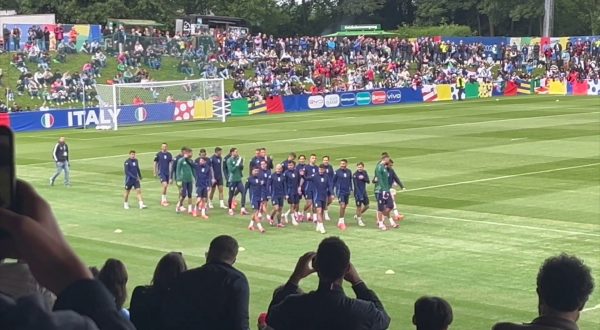 Primo allenamento dell’Italia nel ritiro tedesco di Iserlohn