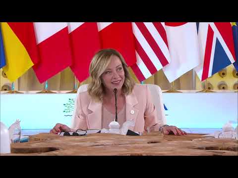 G7, l’intervento del Presidente Meloni all’apertura della prima sessione di lavoro