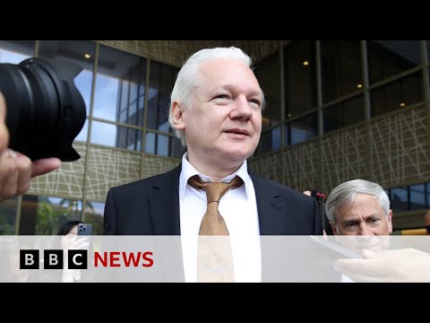 Wikileaks founder Julian Assange walks free after plea deal in US court | BBC News