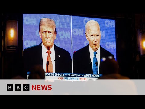 Joe Biden and Donald Trump clash over war in Ukraine | BBC News