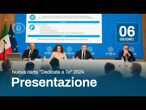Conferenza stampa di presentazione nuova carta “Dedicata a Te” 2024