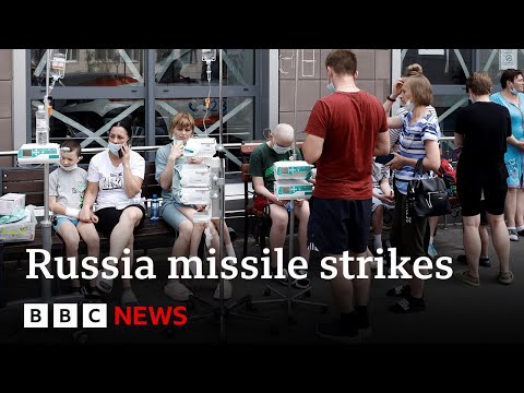 Children’s hospital hit as Russian strikes kill 24 in Ukraine  | BBC News