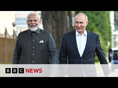 India PM Narendra Modi’s visits Russia’s Vladimir Putin | BBC News