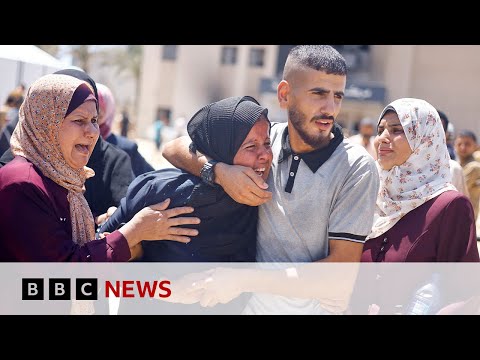 Hamas says 71 killed in Israeli strike on Gaza humanitarian zone | BBC News