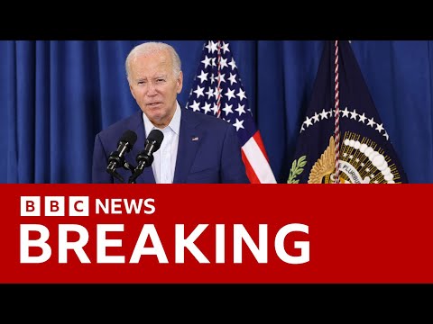 President Joe Biden condemns ‘sick’ violence after shots fired at Donald Trump rally | BBC News