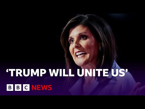 Donald Trump’s defeated Republican rivals endorse him at convention | BBC News