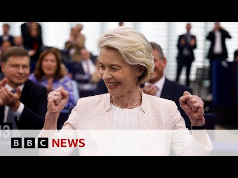 Ursula von der Leyen re-elected as European Commission president | BBC News