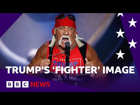 Hulk Hogan and UFC boss promote Trump’s ‘fighter’ image at Republican convention | BBC News