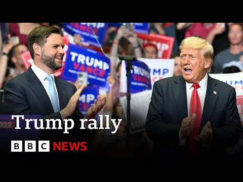 Donald Trump holds first rally since assassination attempt | BBC News