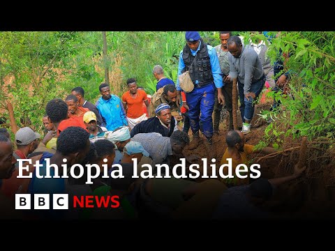 Ethiopia landslide rescuers pull 229 bodies from mud | BBC News