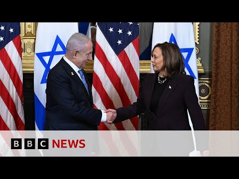 Kamala Harris tells Benjamin Netanyahu ‘it is time’ to end war in Gaza | BBC News