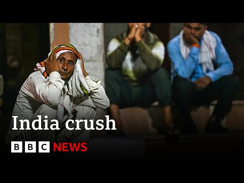 India: Police investigating crush that killed 121 | BBC News