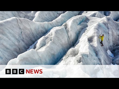 How do you measure the snow melting on Switzerland’s glaciers? | BBC News