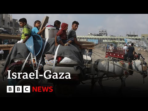 Palestinians flee Khan Younis after Israel warning | BBC News