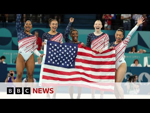 Simone Biles and US gymnastics team reclaim Olympic gold | BBC News