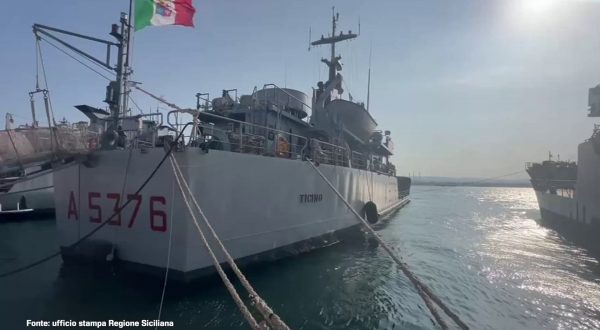 La nave Ticino diretta a Licata con 1200 metri cubi d’acqua