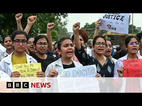 Indian doctors on strike over rape and murder of colleague | BBC News