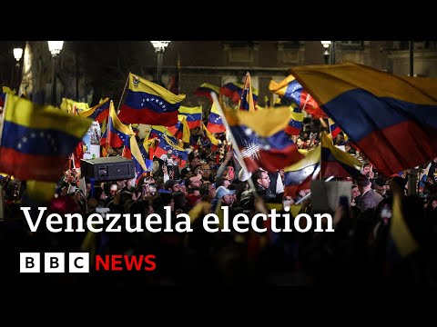 Protests across Venezuela as election dispute goes on | BBC News