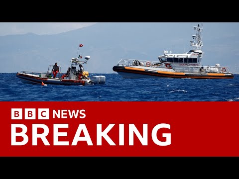 Two bodies found inside sunken Sicily yacht | BBC News