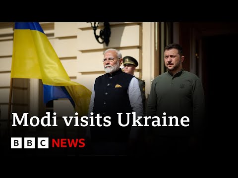 Indian PM Narendra Modi visits Ukraine’s President Volodymyr Zelensky | BBC News