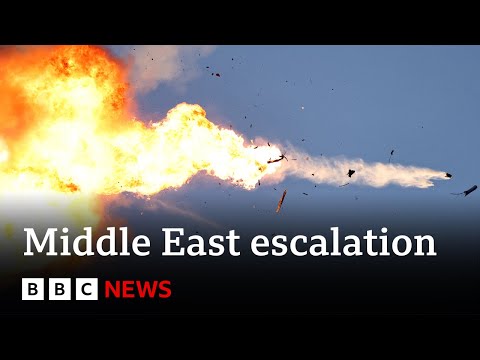 Israel launches strikes in Lebanon and Hezbollah fires hundreds of rockets | BBC News