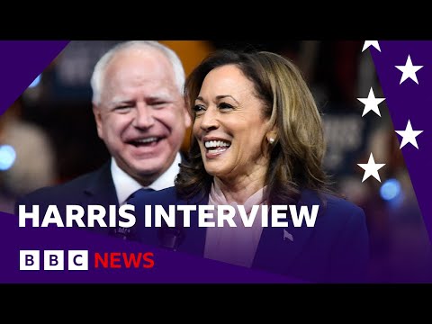 Kamala Harris gives first interview since entering US presidential race | BBC News