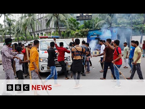 Anti-government protests turn deadly in Bangladesh | BBC News