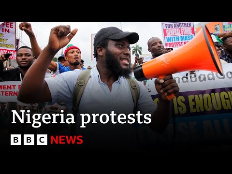 Protests in Nigeria over economic hardship | BBC News