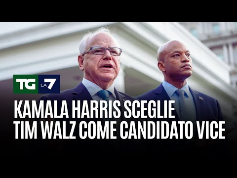 Kamala Harris sceglie Tim Walz come candidato vice