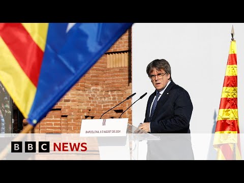 Exiled Catalan leader Carles Puigdemont returns to Spain | BBC News