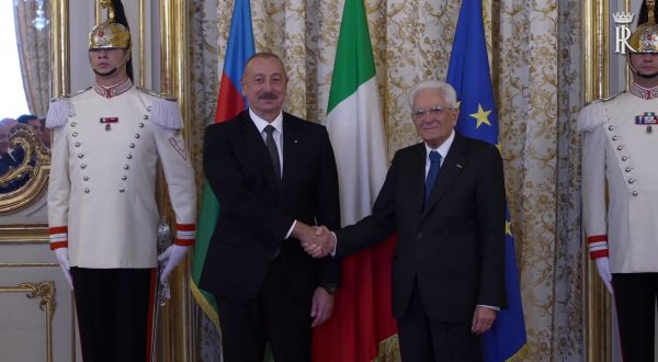 Mattarella riceve il presidente dell’Azerbaigian Aliyev