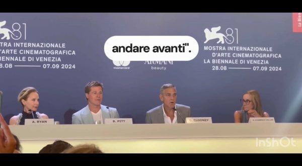 Clooney a Venezia con Pitt “Emozionato per il futuro, ringrazio Biden”