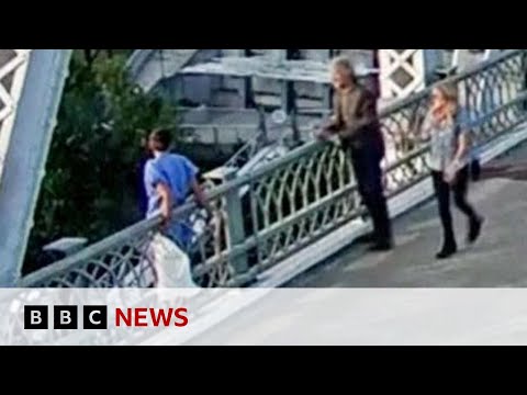 Jon Bon Jovi praised for talking woman off bridge in Nashville | BBC News