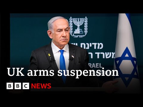 Netanyahu calls UK arms suspension to Israel ‘shameful’ | BBC News