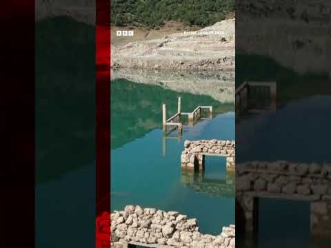 Ruins of a lost Greek village re-emerge after drought. #Greece #BBCNews