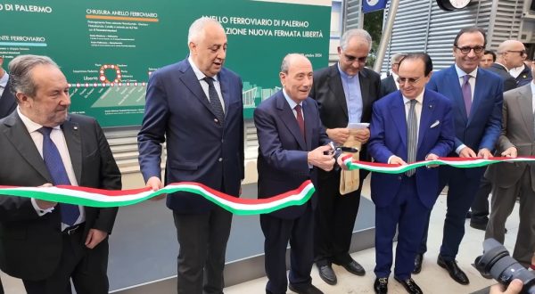 Anello ferroviario di Palermo, Schifani inaugura la fermata Libertà