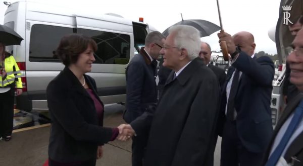 Il Presidente Mattarella arriva all’aeroporto di Ginevra