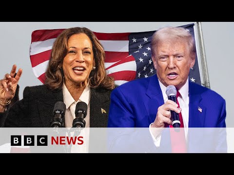 Kamala Harris and Donald Trump hold rallies in swing state Pennsylvania | BBC News