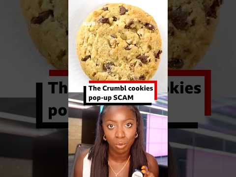 The Crumbl cookies pop-up scam explained. #Crumbl #BBCNews